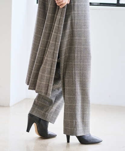 PRLAD31390  グレンチェックストレートパンツ