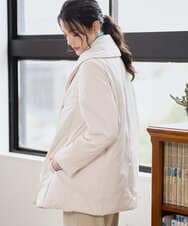 PRVAD43800 CHRISTIAN AUJARD(クリスチャン・オジャール) [暖か･軽い]ミドル丈ダウンコート アイボリー