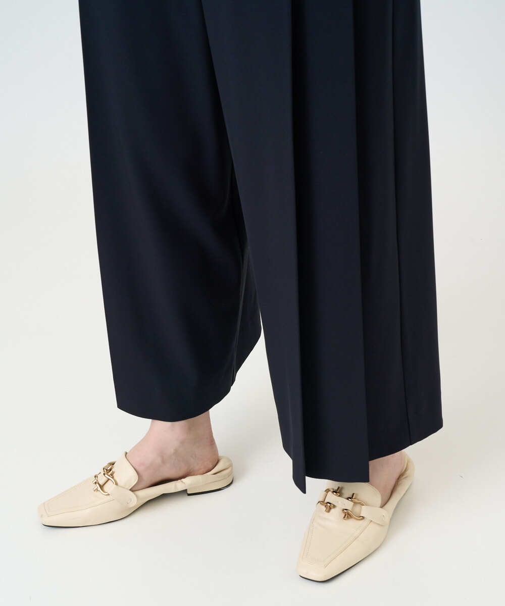 PYLEE15390 CHRISTIAN AUJARD(小さいサイズ)(メゾン ドゥ サンク) 2WAYストレッチワイドパンツ ネイビー