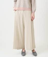 PYLEE15390 CHRISTIAN AUJARD(小さいサイズ)(メゾン ドゥ サンク) 2WAYストレッチワイドパンツ ベージュ