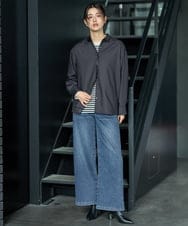 PZBAG17230 GEORGES RECH(ジョルジュ・レッシュ) ベーシックレギュラーカラーシャツ ブラック