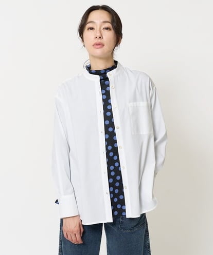 PZBEA32230   [日本製]ソフトローンバンドカラーシャツ