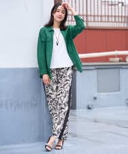 PZBGD39290 GEORGES RECH(ジョルジュ・レッシュ) シアーリネンサファリシャツ グリーン