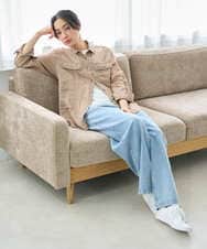 PZBGD39290 GEORGES RECH(ジョルジュ・レッシュ) シアーリネンサファリシャツ グリーン