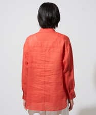 PZBGD39290 GEORGES RECH(ジョルジュ・レッシュ) シアーリネンサファリシャツ グリーン