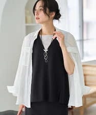 PZBGD39290 GEORGES RECH(ジョルジュ・レッシュ) シアーリネンサファリシャツ グリーン