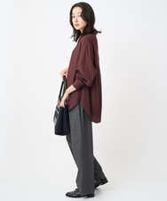 PZBJB45290 GEORGES RECH(ジョルジュ・レッシュ) フリルヨークバックタックブラウス ボルドー
