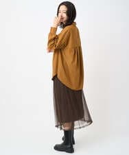PZBJB45290 GEORGES RECH(ジョルジュ・レッシュ) フリルヨークバックタックブラウス ボルドー