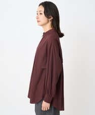 PZBJB45290 GEORGES RECH(ジョルジュ・レッシュ) フリルヨークバックタックブラウス ボルドー