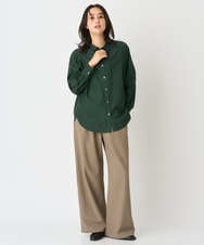 PZBJE24290 GEORGES RECH(ジョルジュ・レッシュ) フィブリルブロードシャツ グリーン