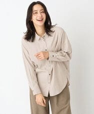 PZBJE24290 GEORGES RECH(ジョルジュ・レッシュ) フィブリルブロードシャツ アイボリー