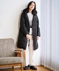 PZFAD11230 GEORGES RECH(ジョルジュ・レッシュ) [アンサンブル対応]ウォッシャブルウールセミハイネックニット ホワイト系(ボーダー)