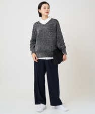 PZFCF51230 GEORGES RECH(ジョルジュ・レッシュ) メタリックシャギーVネックニット ベージュ