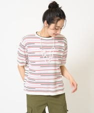 PZFGA03230 GEORGES RECH(ジョルジュ・レッシュ) カラフルボーダージャガードニット ホワイト系
