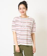 PZFGA03230 GEORGES RECH(ジョルジュ・レッシュ) カラフルボーダージャガードニット ライトグレー系