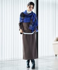 PZHAG11240 GEORGES RECH(ジョルジュ・レッシュ)  [セットアップ対応]ストレッチダンボールナロースカート ブラウン