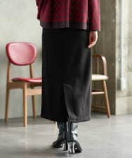 PZHAG11240 GEORGES RECH(ジョルジュ・レッシュ)  [セットアップ対応]ストレッチダンボールナロースカート ブラウン