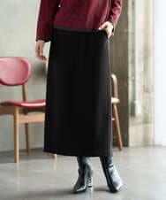 PZHAG11240 GEORGES RECH(ジョルジュ・レッシュ)  [セットアップ対応]ストレッチダンボールナロースカート ブラック
