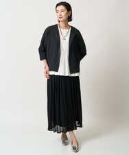 PZHJB22330 GEORGES RECH(ジョルジュ・レッシュ) シアーストライプスカート ベージュ
