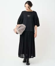PZHJB22330 GEORGES RECH(ジョルジュ・レッシュ) シアーストライプスカート ベージュ