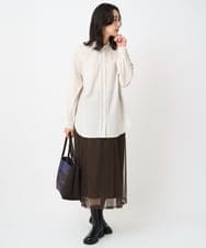 PZHJC46290 GEORGES RECH(ジョルジュ・レッシュ) シアーチュールギャザースカート ブラック