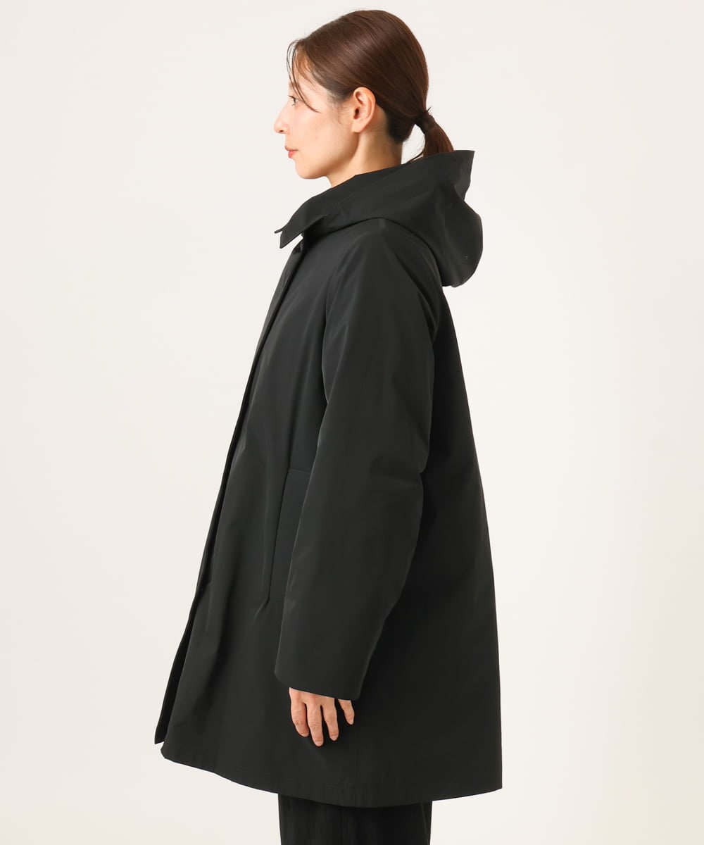PZJAG30630 GEORGES RECH(ジョルジュ・レッシュ) ステッチレス2WAYカラーミドルダウンコート ブラック