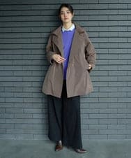 PZJAG30630 GEORGES RECH(ジョルジュ・レッシュ) ステッチレス2WAYカラーミドルダウンコート ブラック