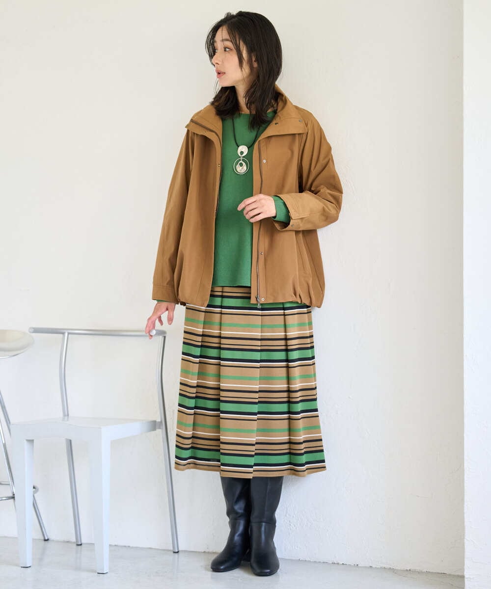 PZJAH01450 GEORGES RECH(ジョルジュ・レッシュ) スタンドカラーブルゾン ベージュ
