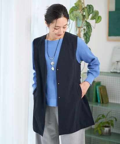 PZJGE40330 GEORGES RECH [セットアップ対応]4WAYタフタロングジレ