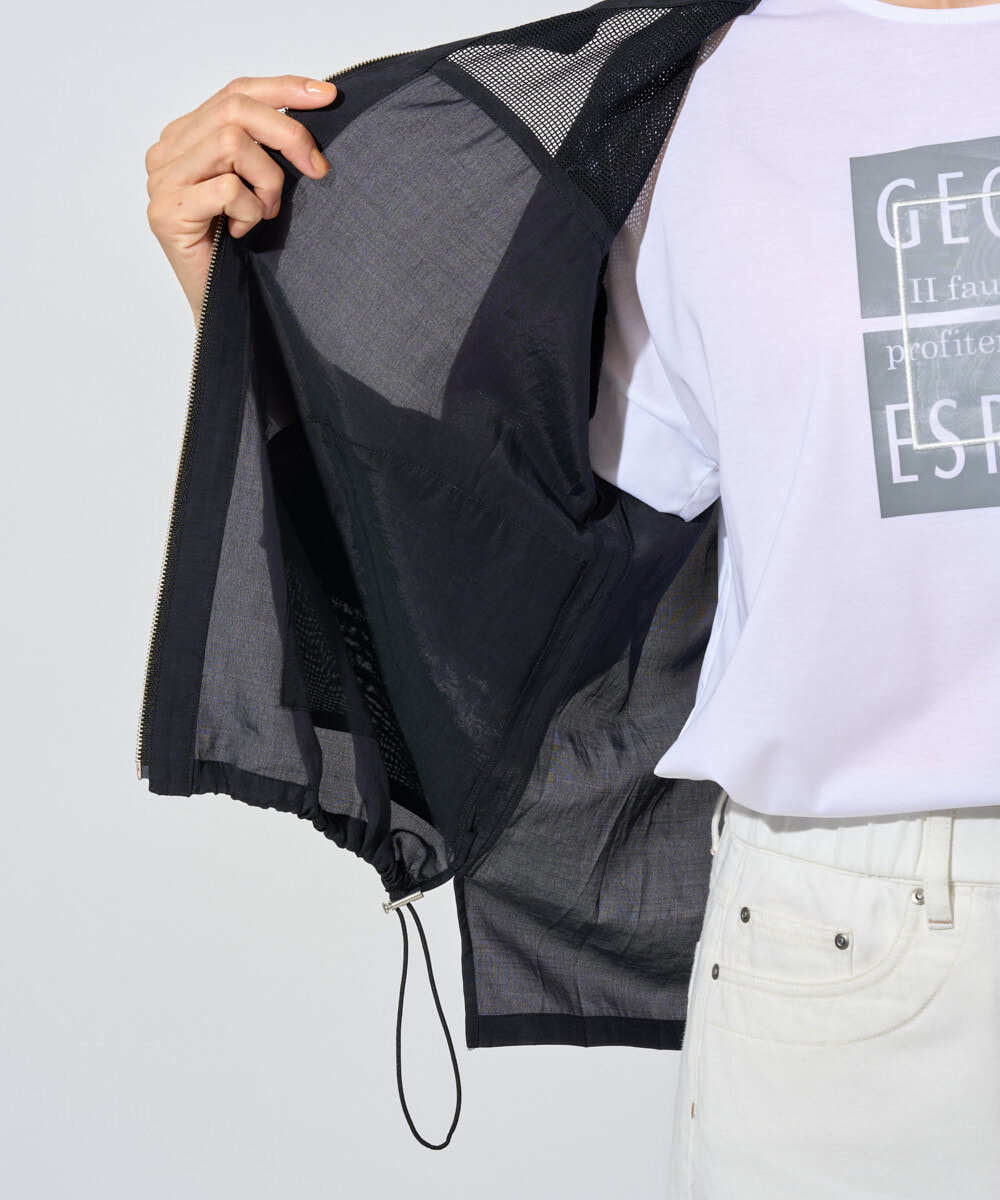 PZJHD44330 GEORGES RECH(ジョルジュ・レッシュ) メッシュコンビシアーブルゾン ネイビー