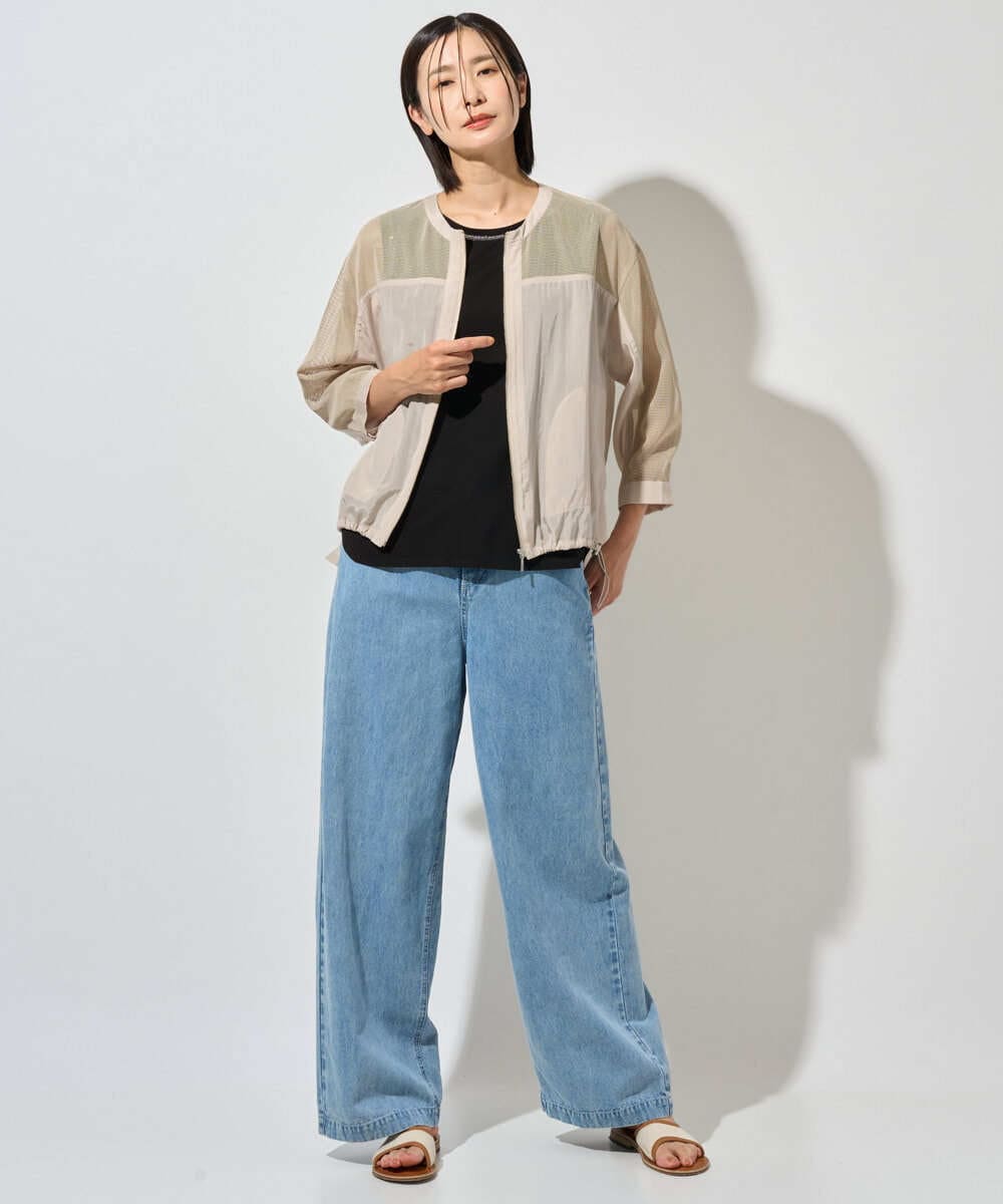 PZJHD44330 GEORGES RECH(ジョルジュ・レッシュ) メッシュコンビシアーブルゾン ネイビー