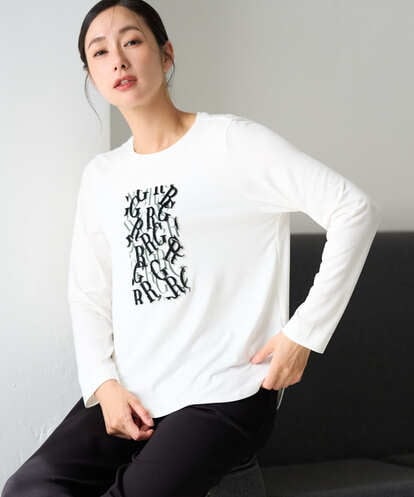 PZKAG27210 GEORGES RECH ベアテン3D刺繍ロゴカットソー