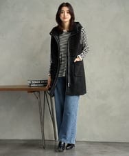 PZKAG28190 GEORGES RECH(ジョルジュ・レッシュ) チュールドッキングボーダーカットソー ホワイト