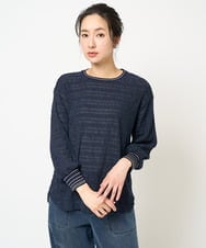 PZKGB38210 GEORGES RECH(ジョルジュ・レッシュ) ランダムシャーリングカットソー ブラック