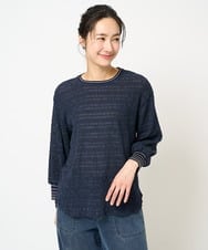 PZKGB38210 GEORGES RECH(ジョルジュ・レッシュ) ランダムシャーリングカットソー ブラック