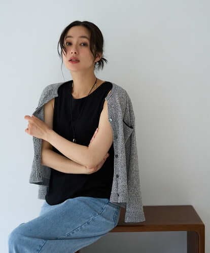 PZKGD27130 GEORGES RECH [日本製]2WAYリブタンクトップ