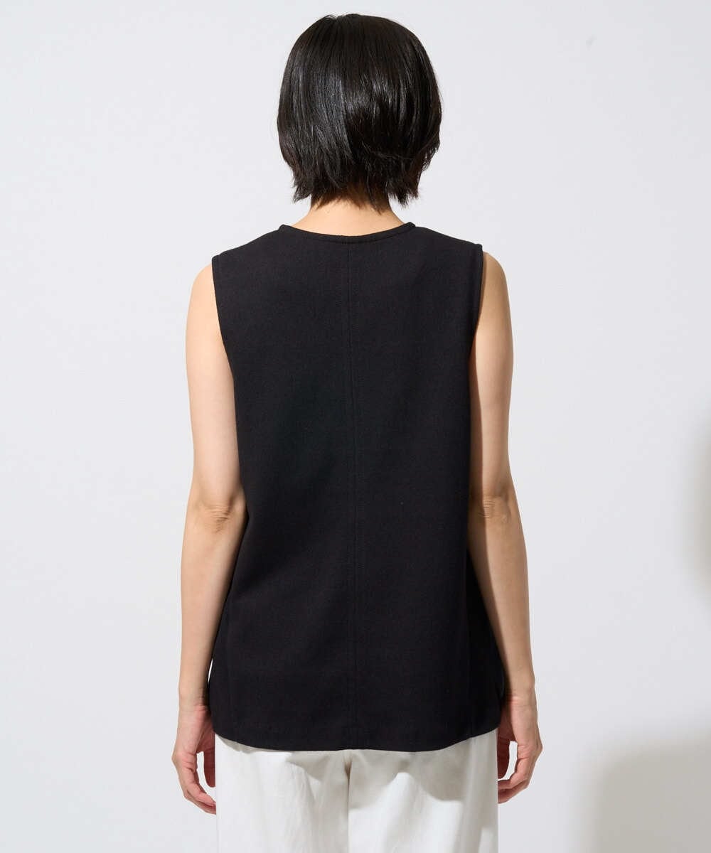 PZKGD34210 GEORGES RECH(ジョルジュ・レッシュ)  [セットアップ対応]VネックAラインベスト ブラック
