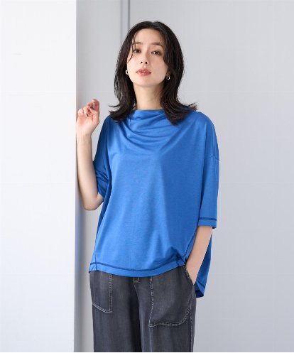 PZKHF53150 GEORGES RECH スーパークールボトルネックカットソー
