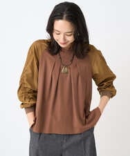 PZKJB44230 GEORGES RECH(ジョルジュ・レッシュ) ジャージータフタコンビプルオーバー オレンジ