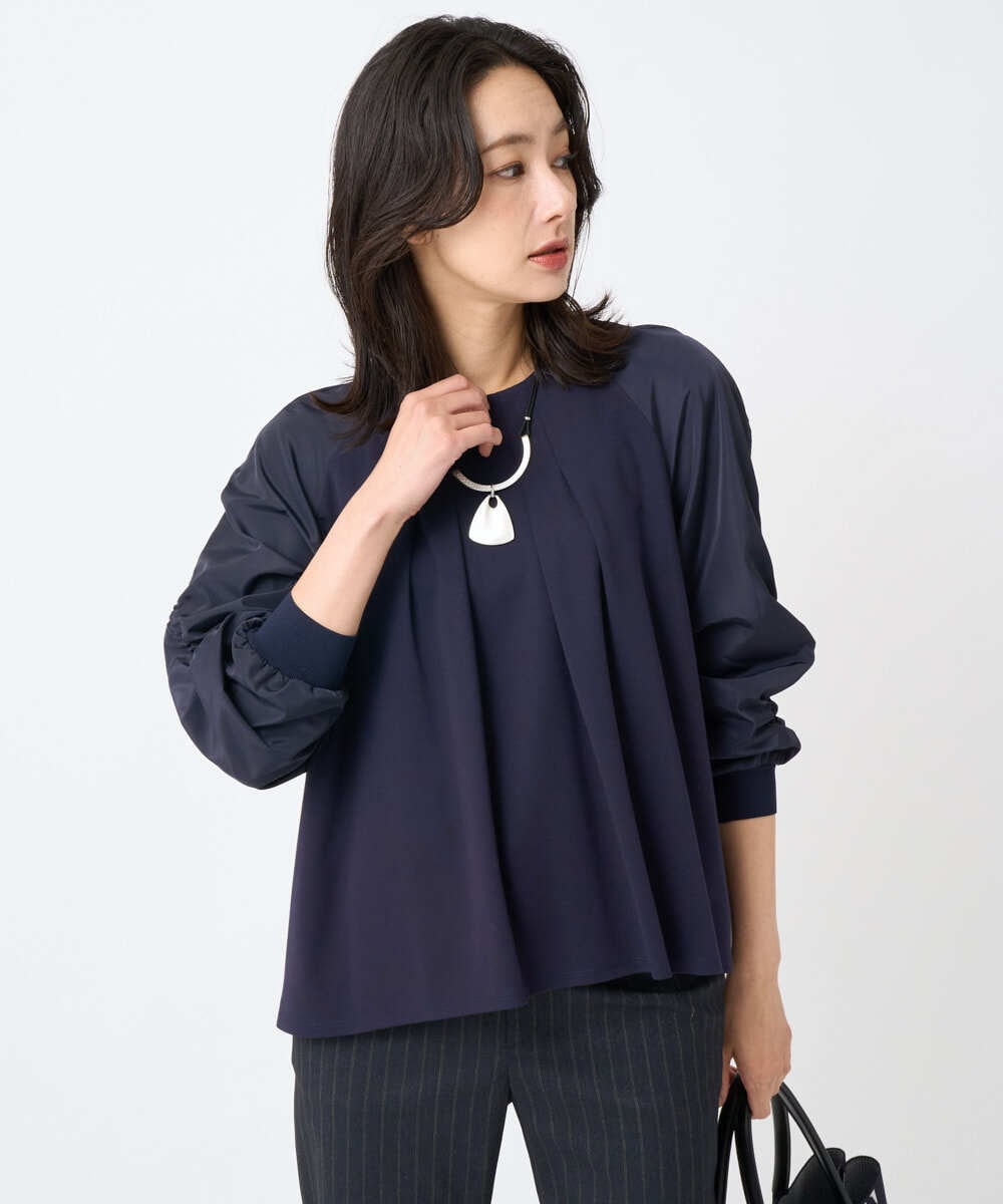 PZKJB44230 GEORGES RECH(ジョルジュ・レッシュ) ジャージータフタコンビプルオーバー オレンジ