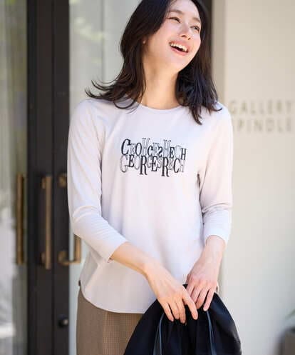 PZKJE28180 GEORGES RECH ベアテン刺繍ロゴカットソー