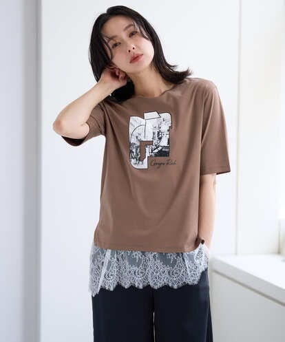 PZKJF10170 GEORGES RECH [接触冷感]グラフィックプリントカットソー