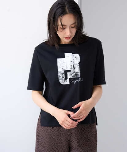 PZKJF10170 GEORGES RECH [接触冷感]グラフィックプリントカットソー