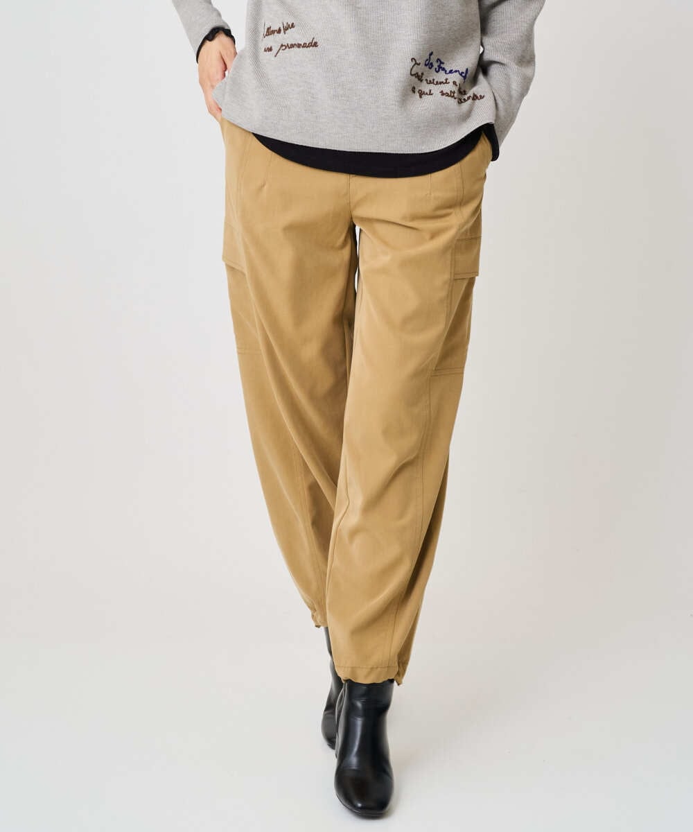 PZLAD09290 GEORGES RECH(ジョルジュ・レッシュ) フィブリルカーゴ2wayパンツ ベージュ