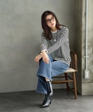 PZLAG34290 GEORGES RECH(ジョルジュ・レッシュ) 裏起毛ストレッチデニムパンツ ブラック