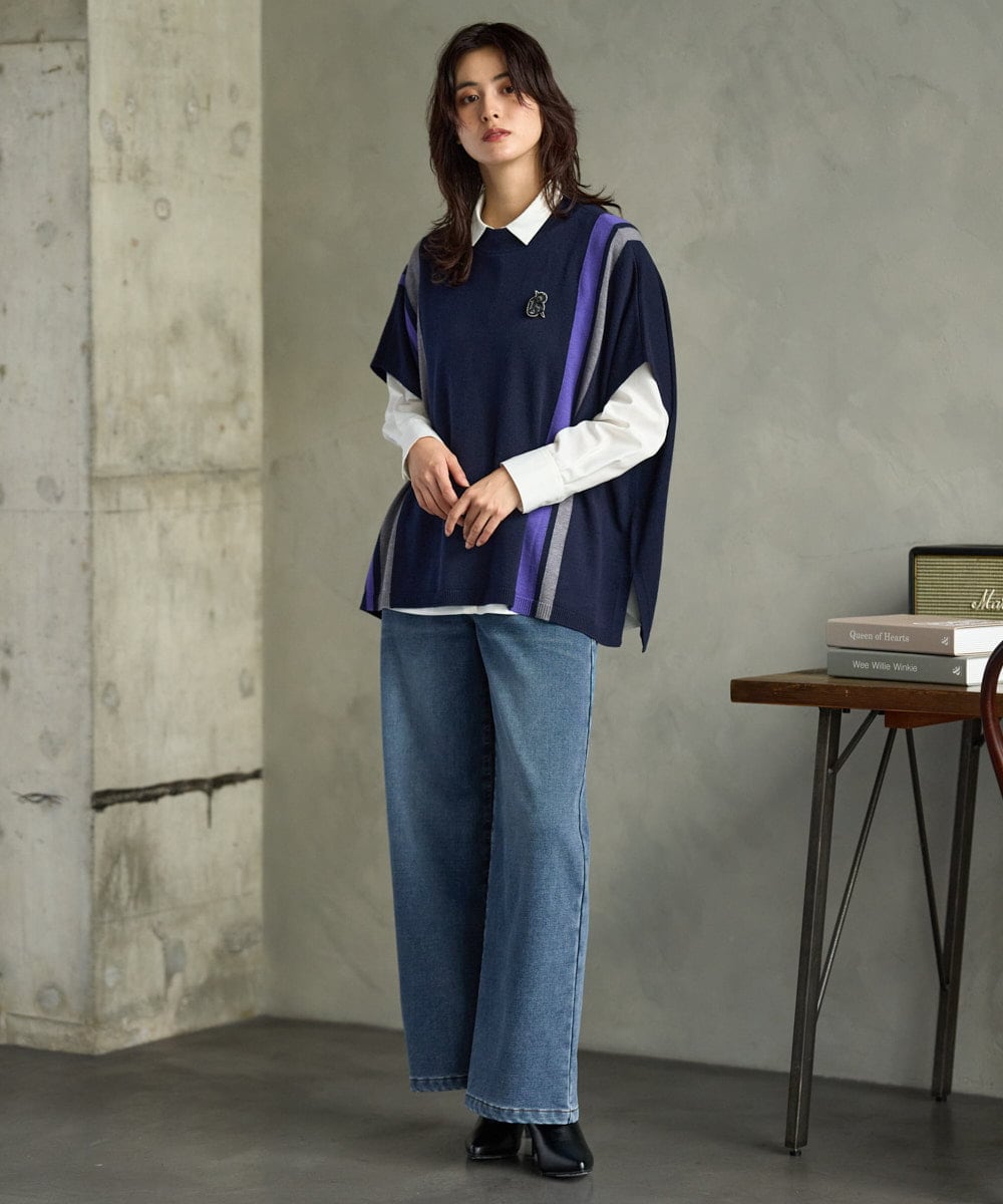 PZLAG34290 GEORGES RECH(ジョルジュ・レッシュ) 裏起毛ストレッチデニムパンツ ブラック