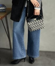 PZLAG34290 GEORGES RECH(ジョルジュ・レッシュ) 裏起毛ストレッチデニムパンツ ブラック