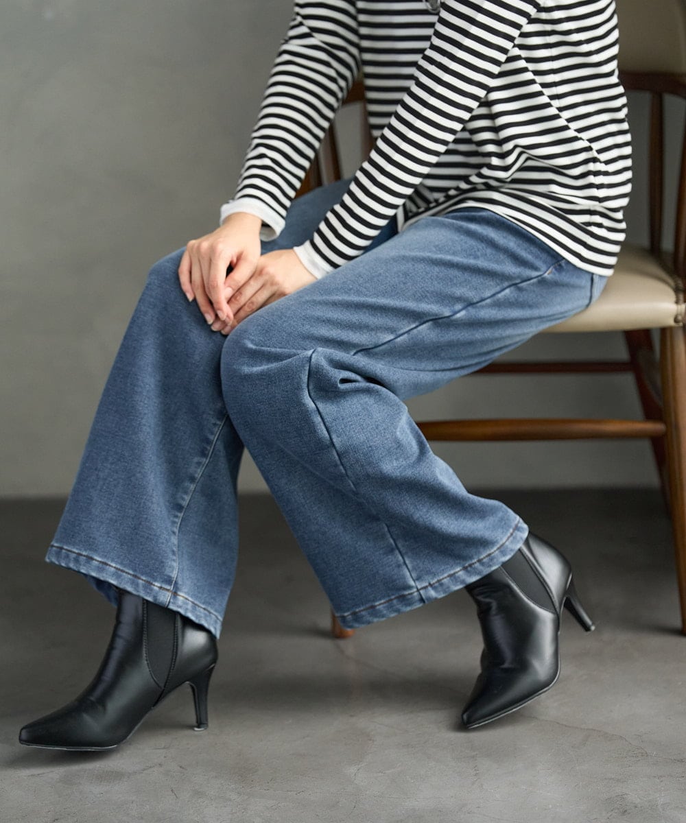 PZLAG34290 GEORGES RECH(ジョルジュ・レッシュ) 裏起毛ストレッチデニムパンツ ブラック