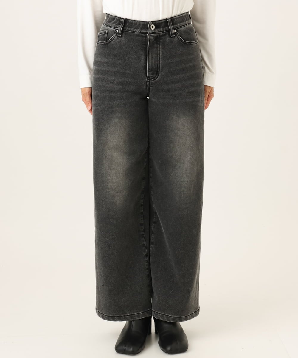 PZLAG34290 GEORGES RECH(ジョルジュ・レッシュ) 裏起毛ストレッチデニムパンツ ブラック