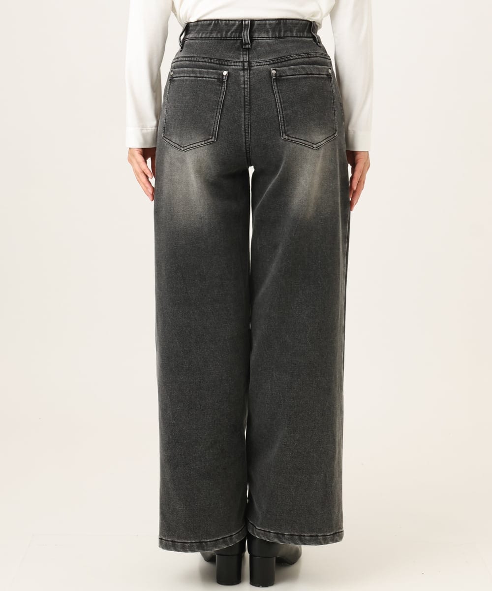 PZLAG34290 GEORGES RECH(ジョルジュ・レッシュ) 裏起毛ストレッチデニムパンツ ブラック
